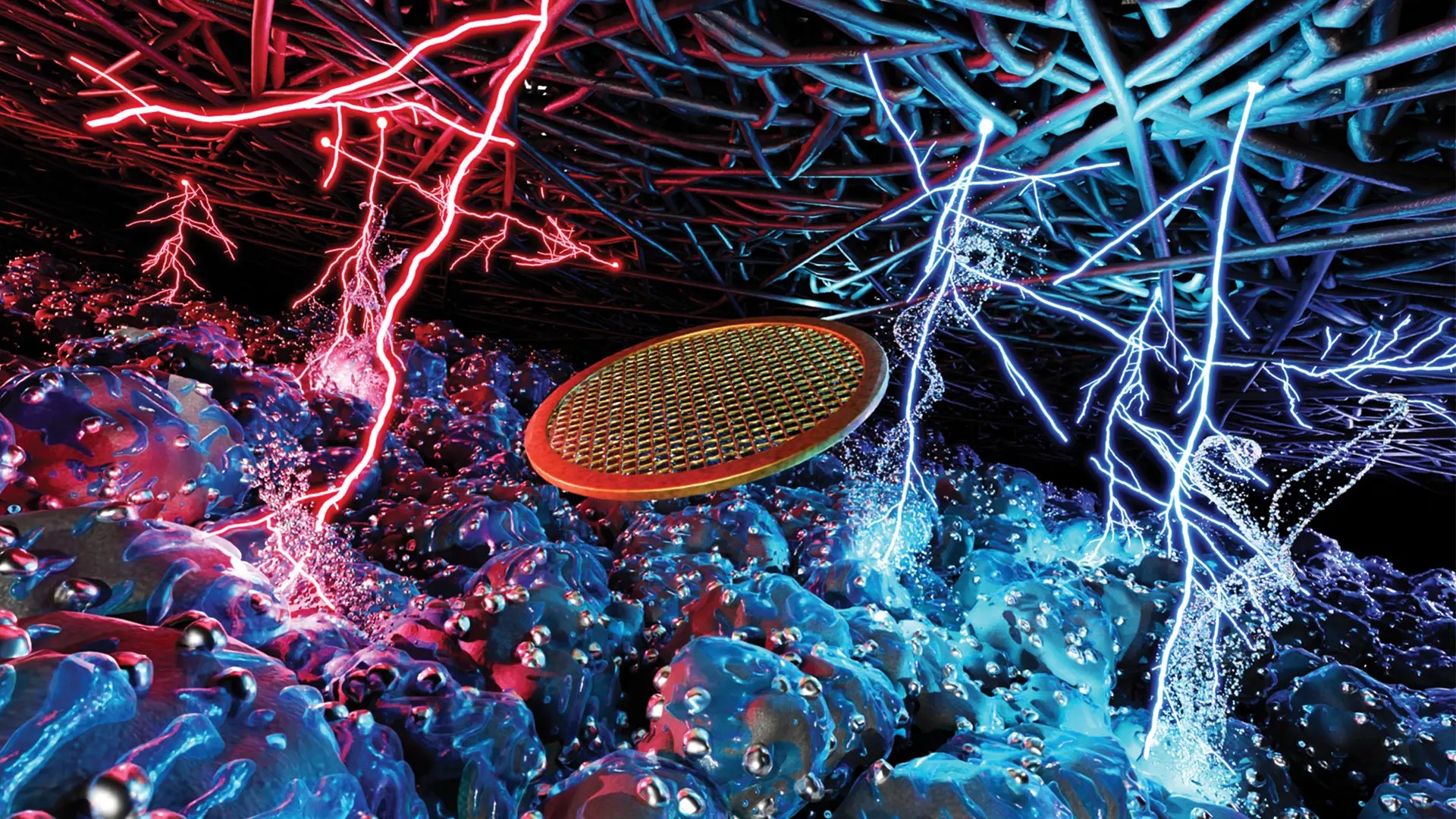 Illustration of a catalyst layer sample