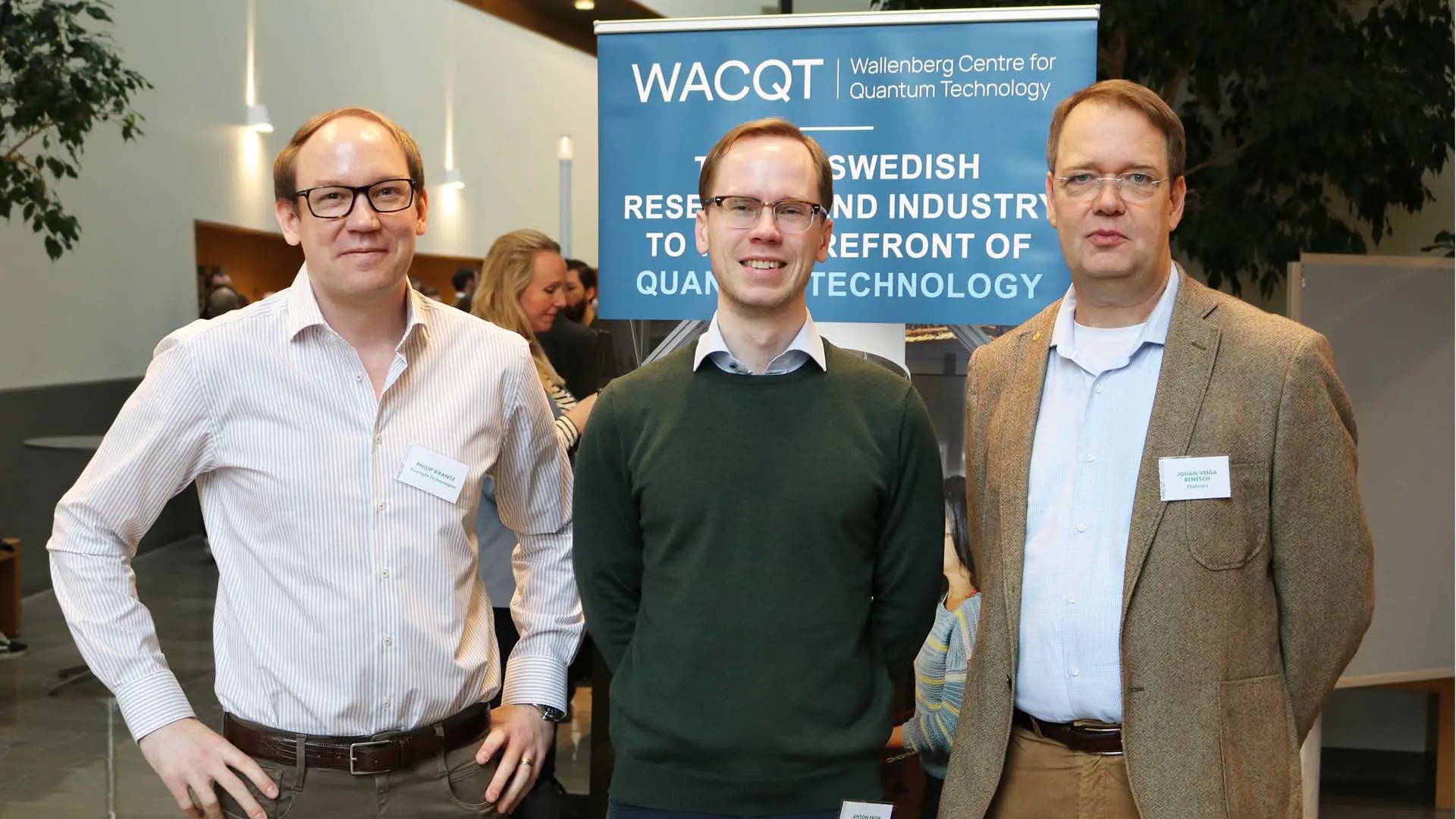 Tre generationer vetenskapliga koordinatorer: Philip Krantz, Anton Frisk Kockum och Johan Veiga Benesch. 