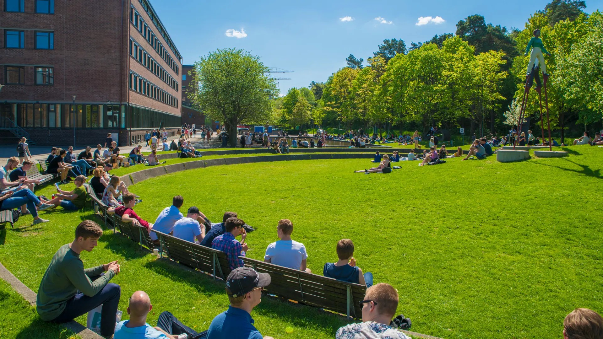 Campus Johanneberg utomhusmiljö sommar