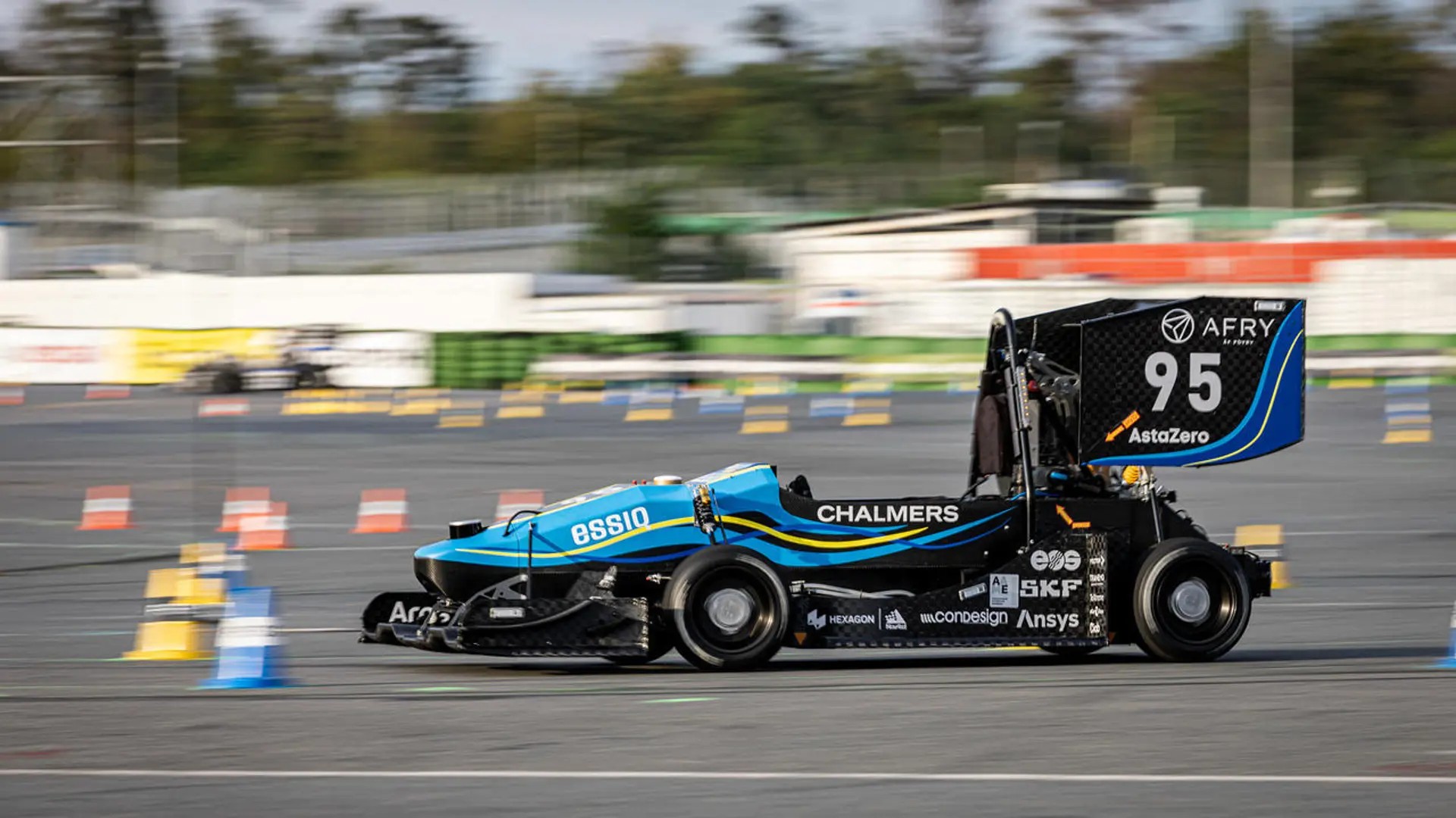 Chalmers Formula Students förarlösa bil 2023.